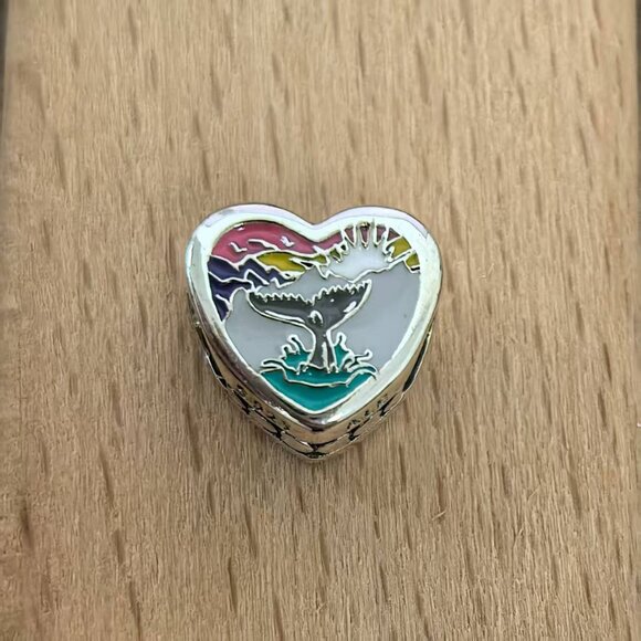 Pandora Jewelry - Pandora Alaska Exclusive Travel Heart Charm Pendant, S925 Silver Bracelets